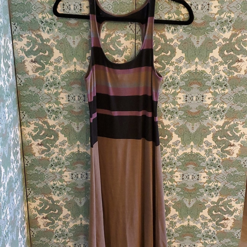 Free people striped knit maxi dress